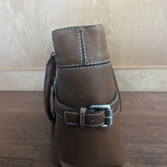 NWOT Michael Kors Brookville Black Leather Satchel Handbag Vintage - Picture 3 of 8